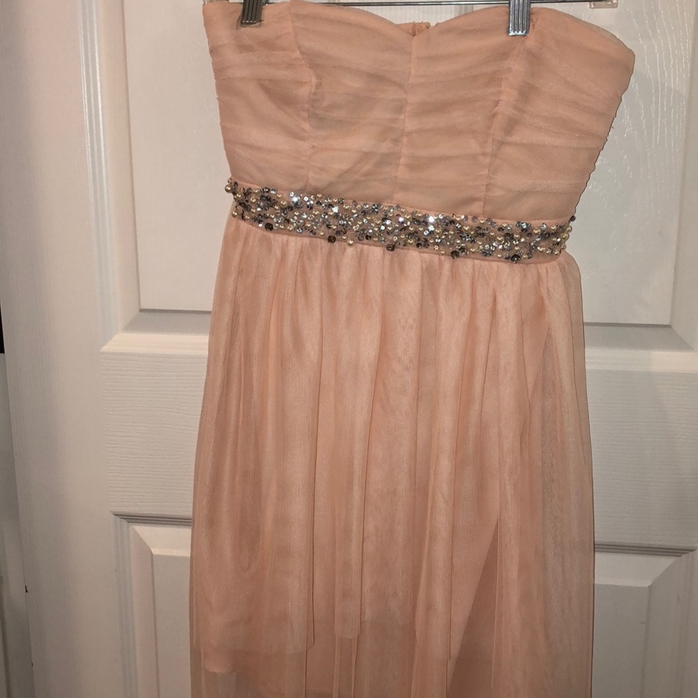 Macy’s Pink Tulle Prom Dress